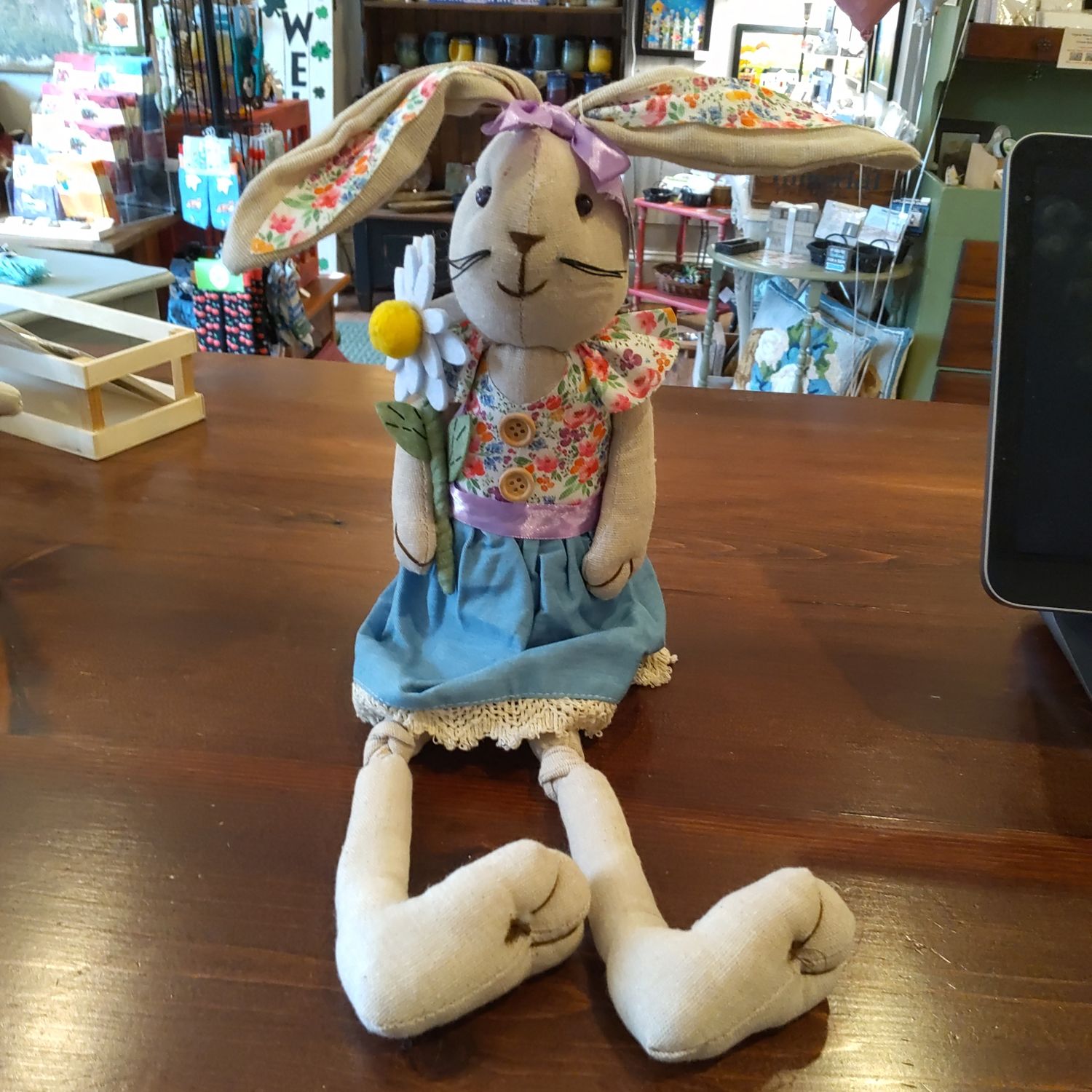 Easter Bunny In Floral Dress