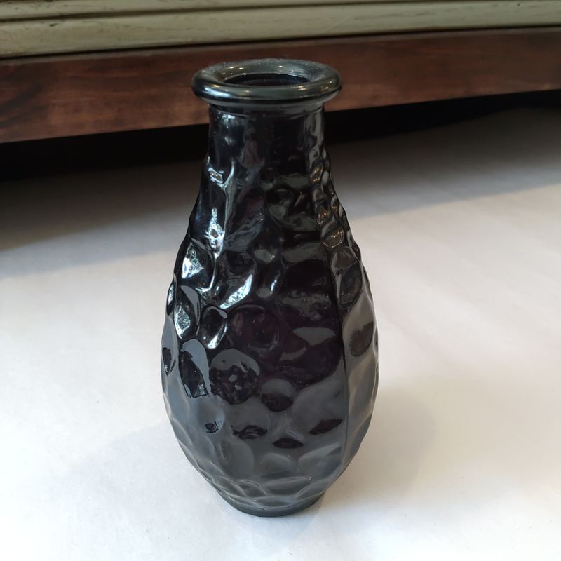 Small Glass Black Vase