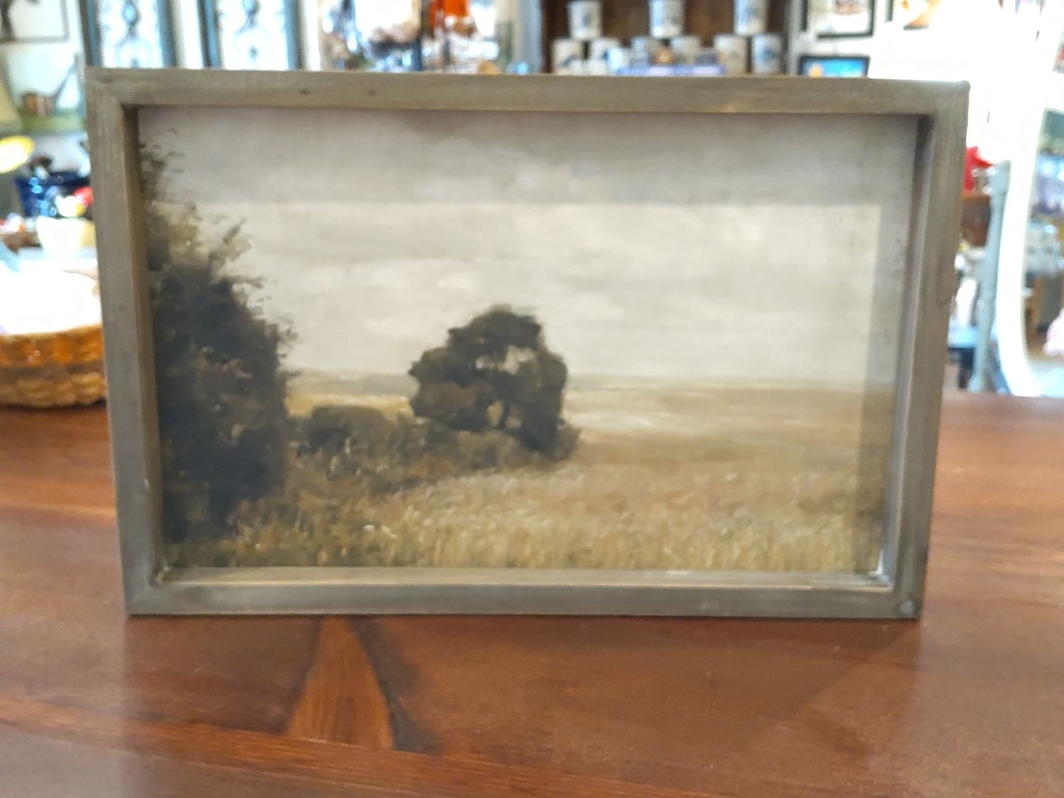 Outdoor Field With Tree Painting