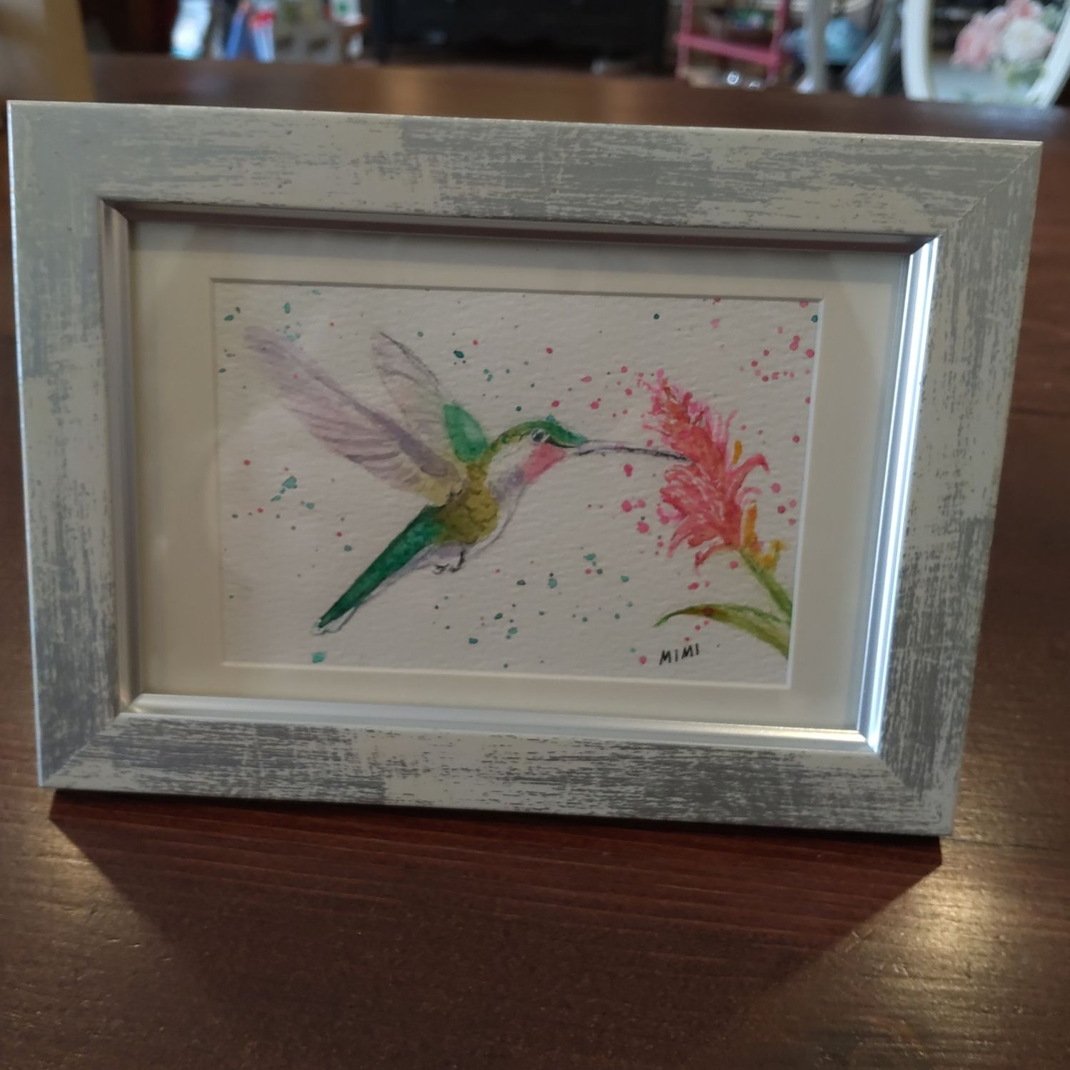 MW Framed Painting Hummingbird