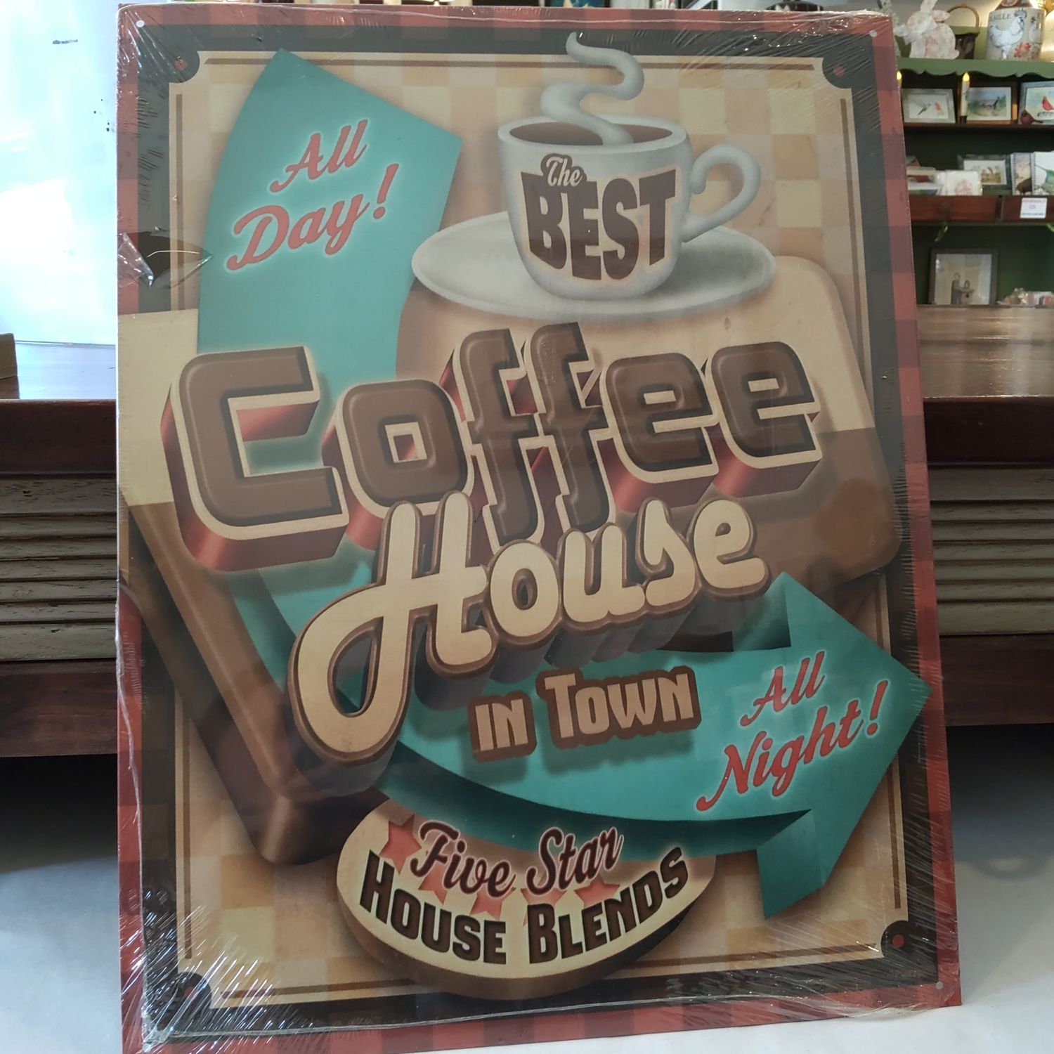 The Best Coffee House Sign