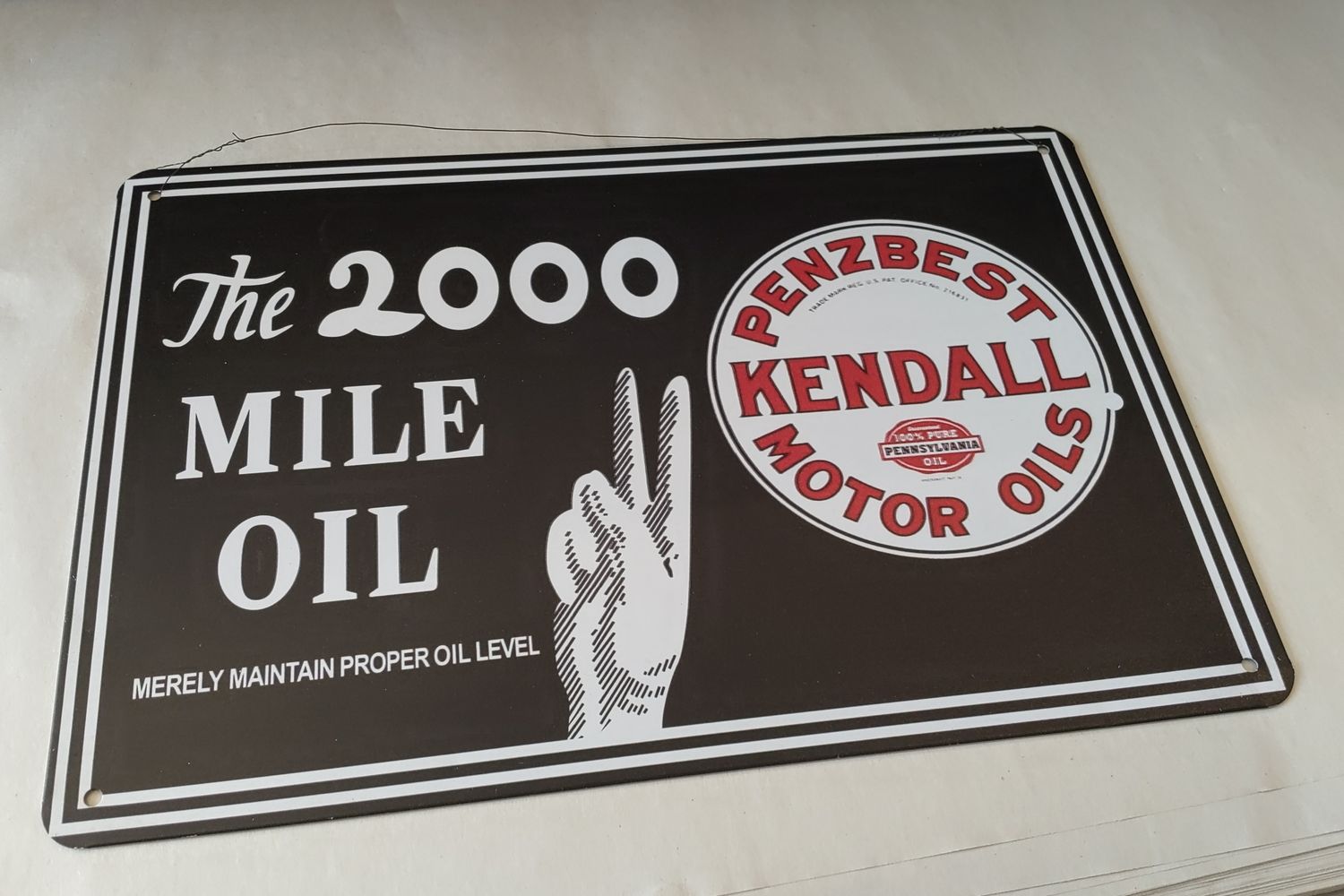 The 200 Mile Oil Sign