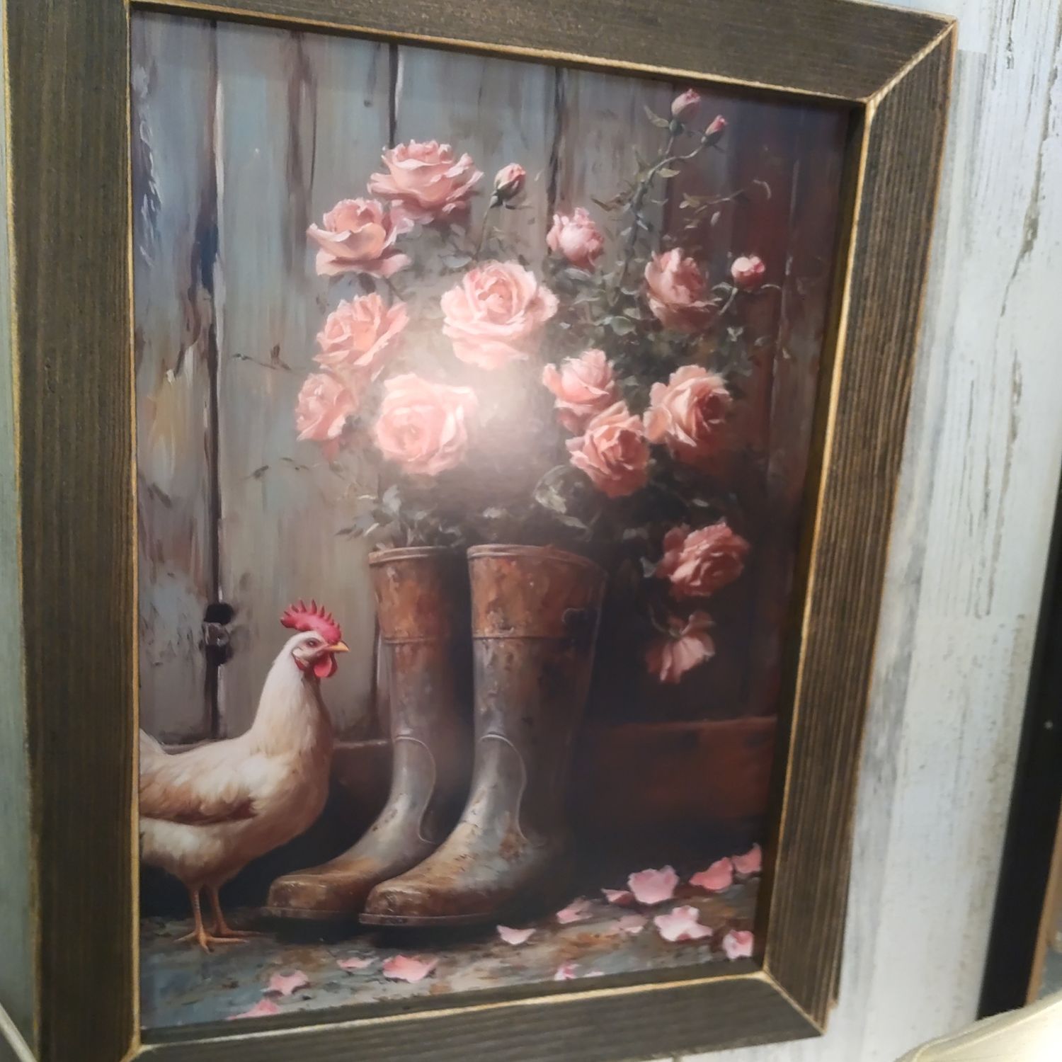 Rooster Boots Flowers