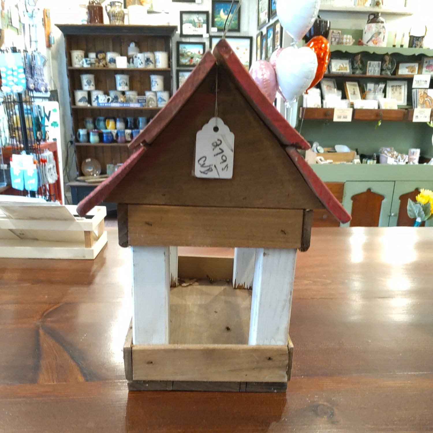Birdfeeder With Red Roof