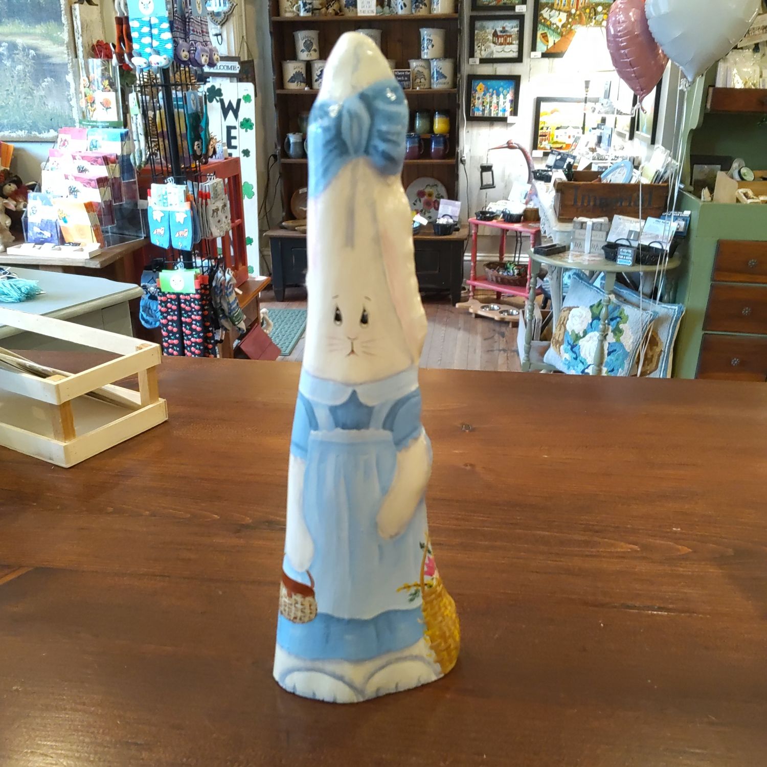 Painted Wooden Rabbit