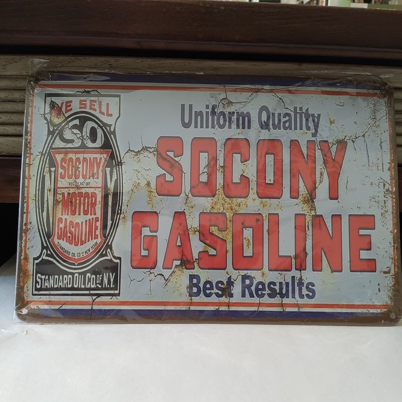 Socony Gasolone Sign