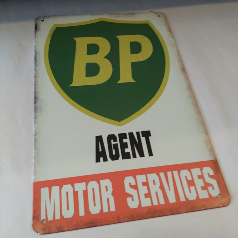 BP Agent Motor Services Sign