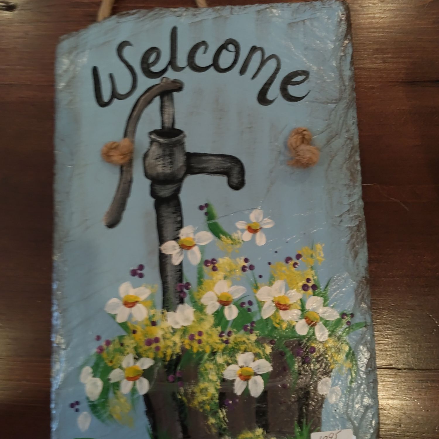 Painted Welcome Slate