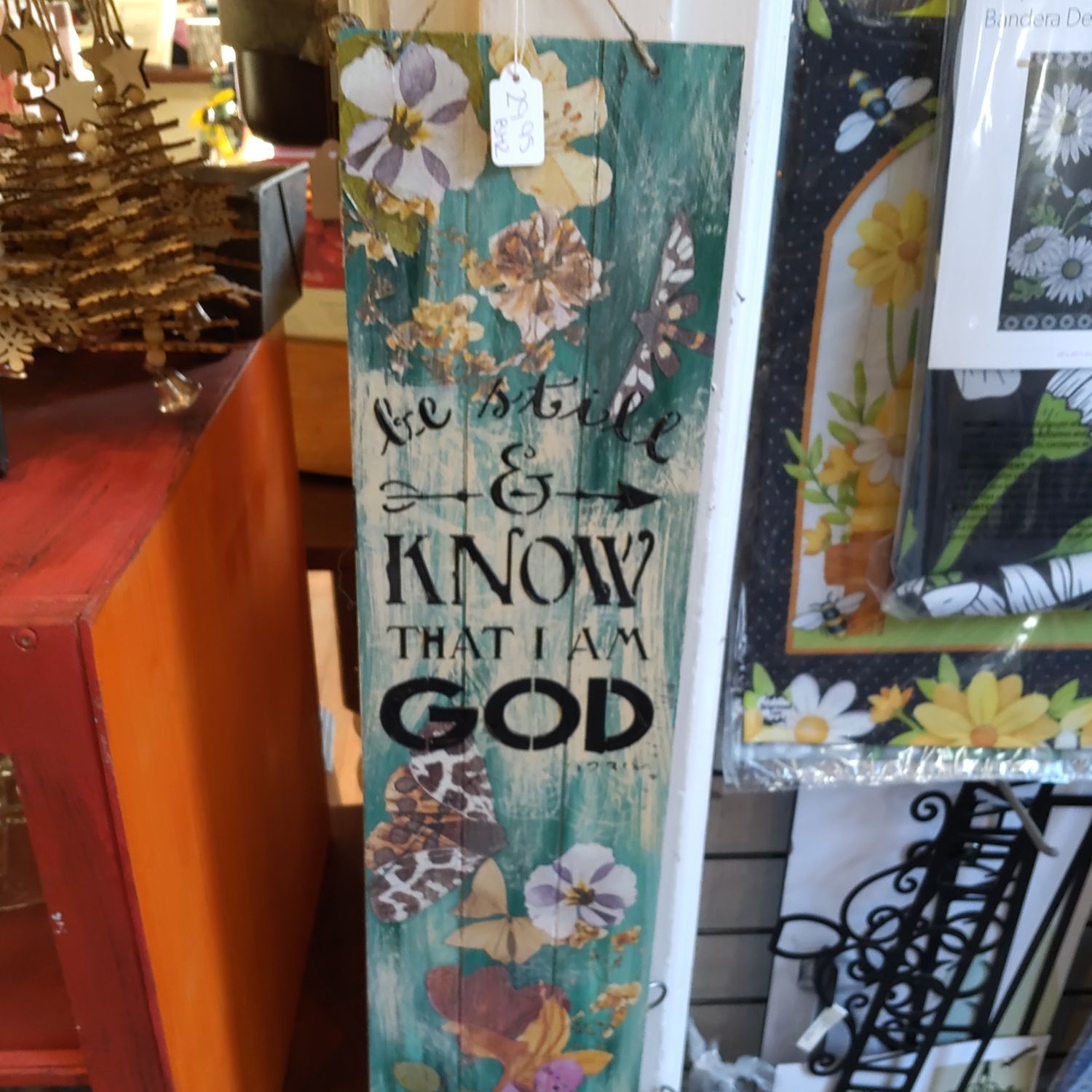 Wood Sign Know I Am God
