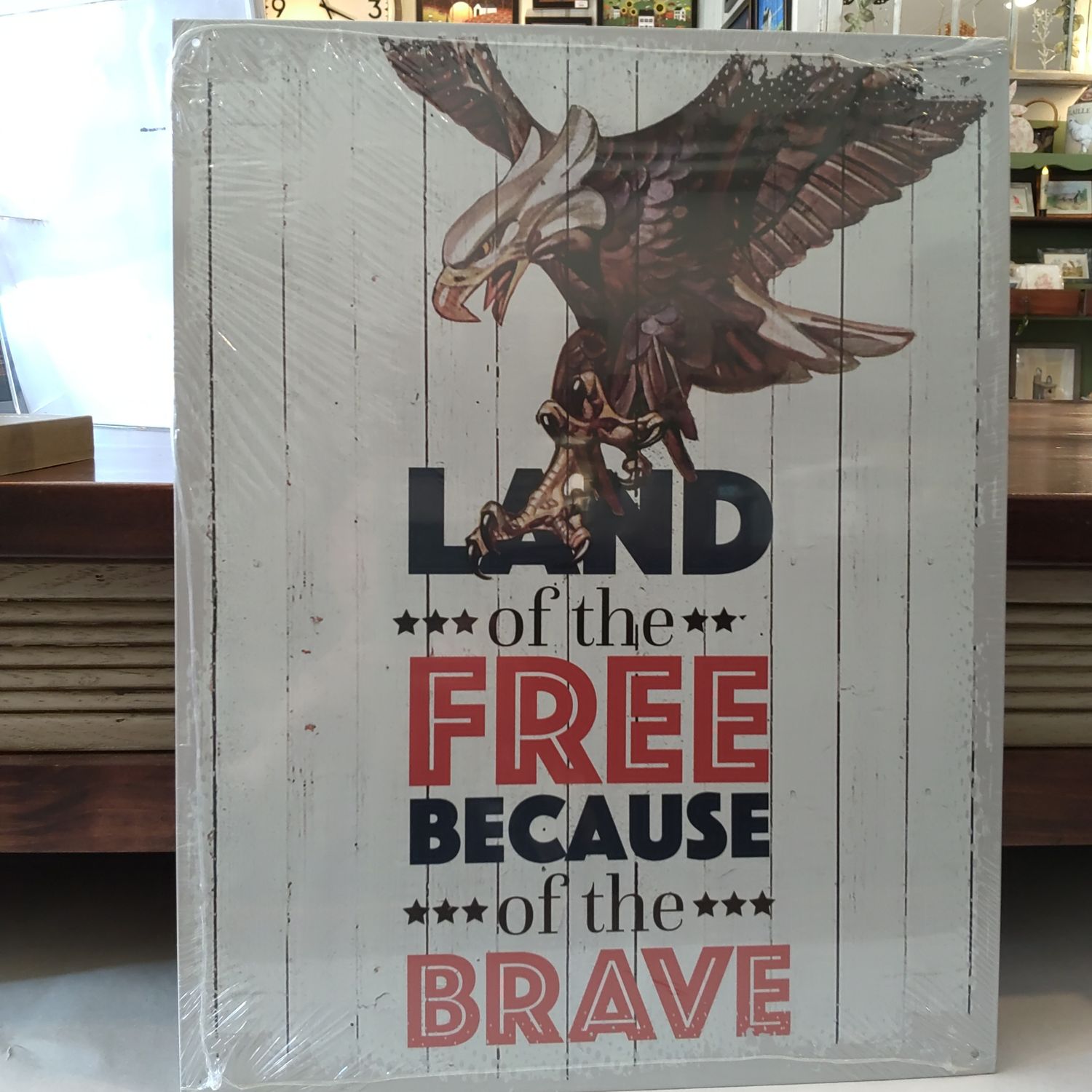 Land Of The Free Sign