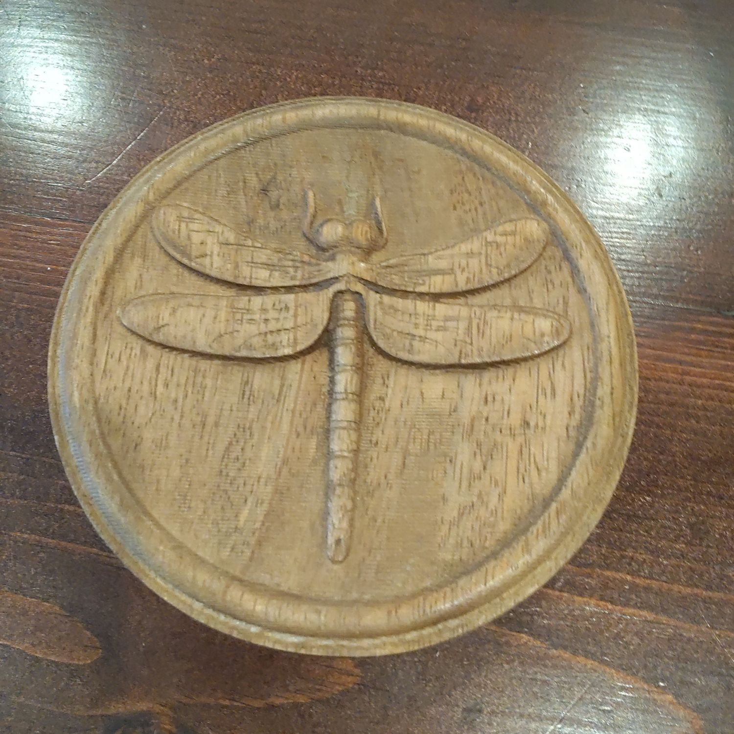 Round Wooden Dragonfly 
