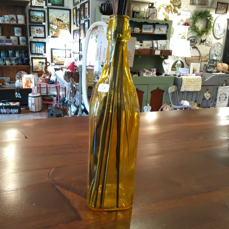 Yellow Glass Vase 
