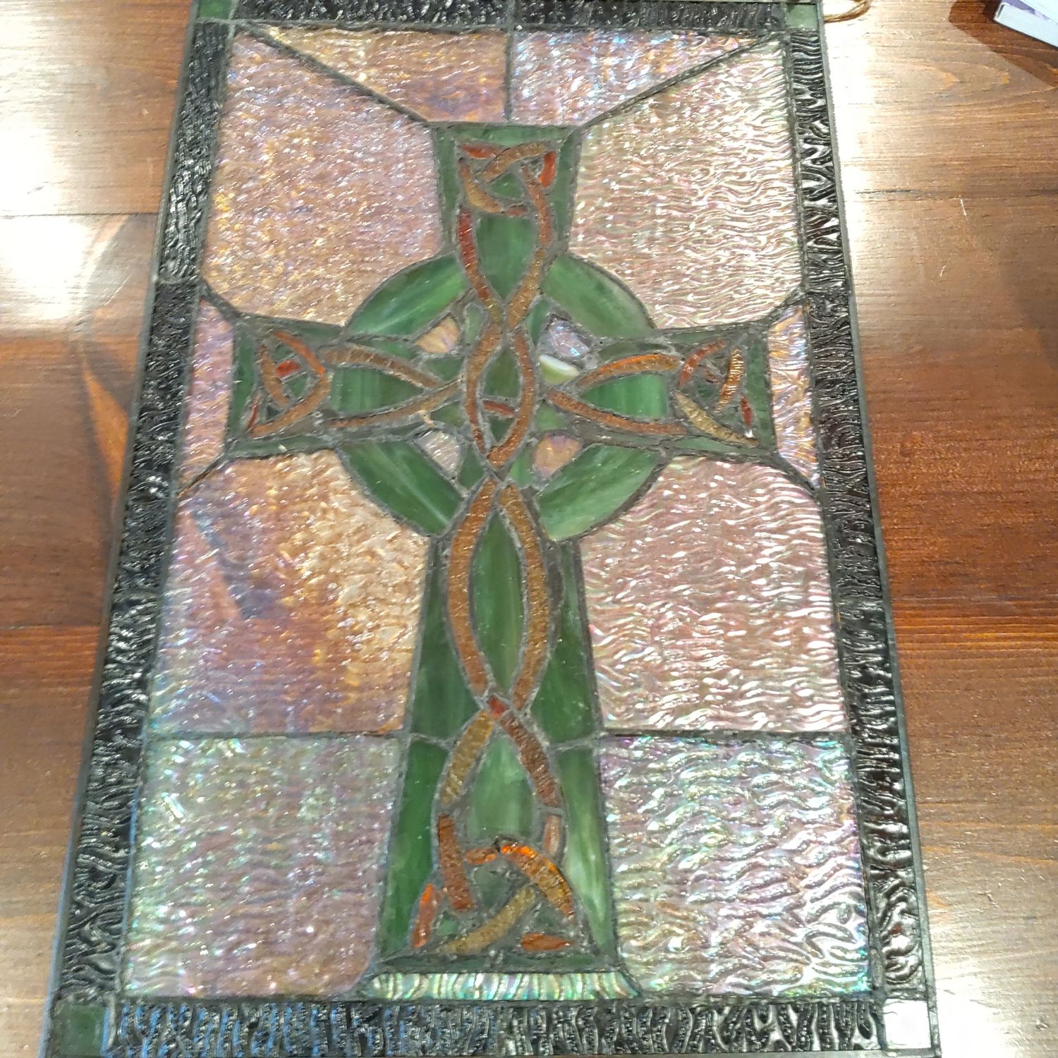 Stain Glass Celtic Cross
