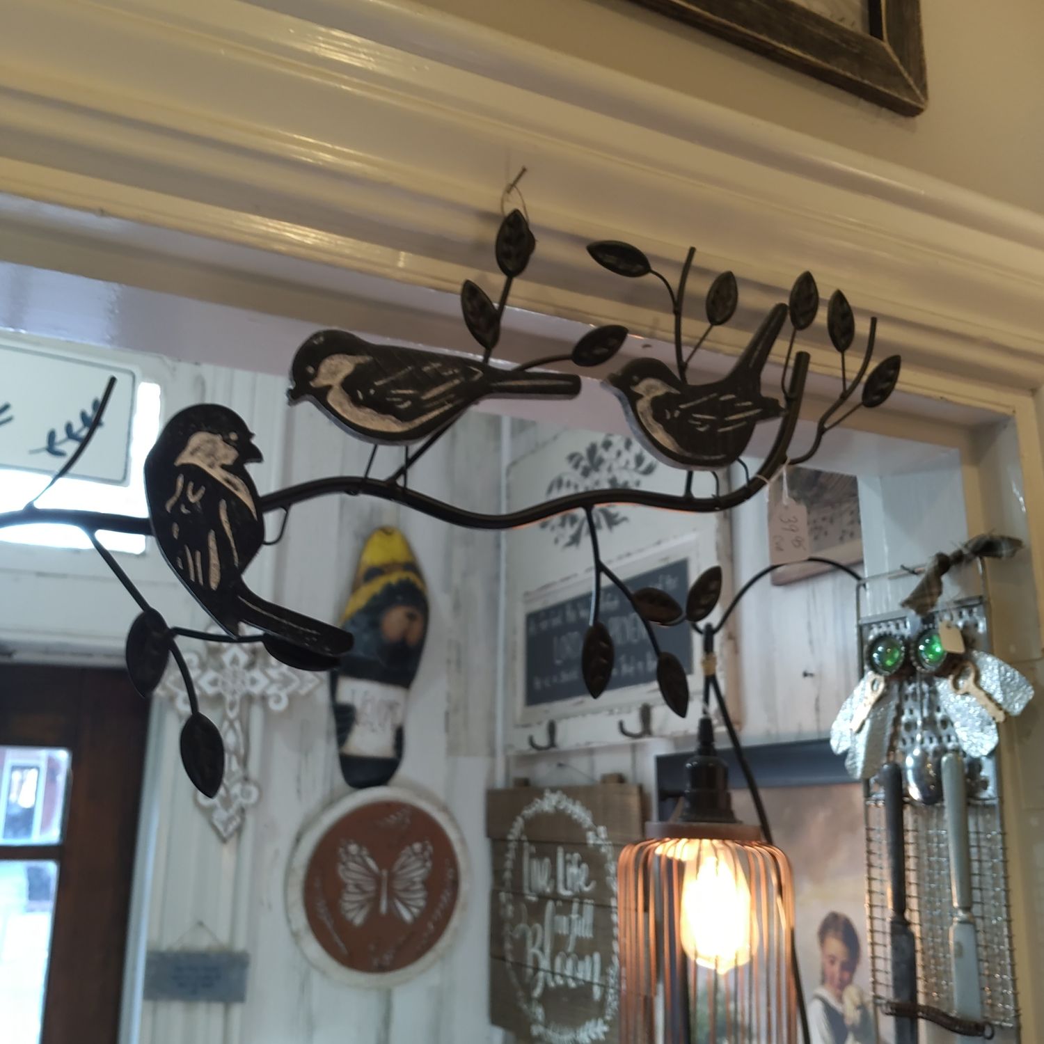 Birds Branch Metal Wall Decor