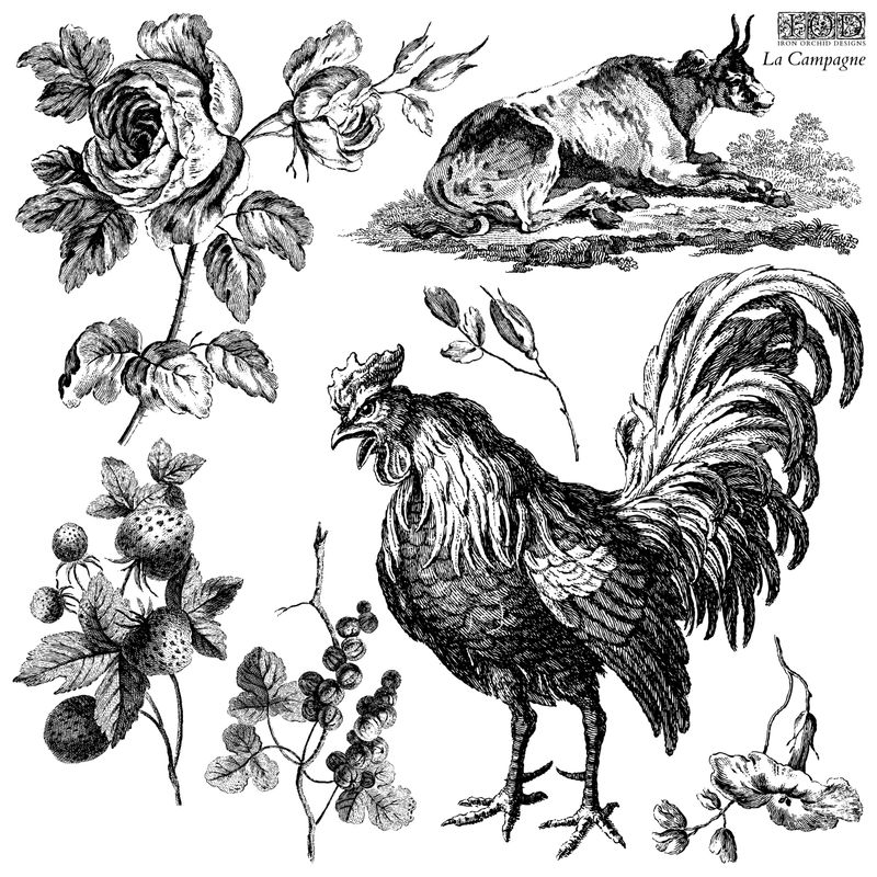 La Campagne Decor Stamp by Iron Orchid Design, IOD