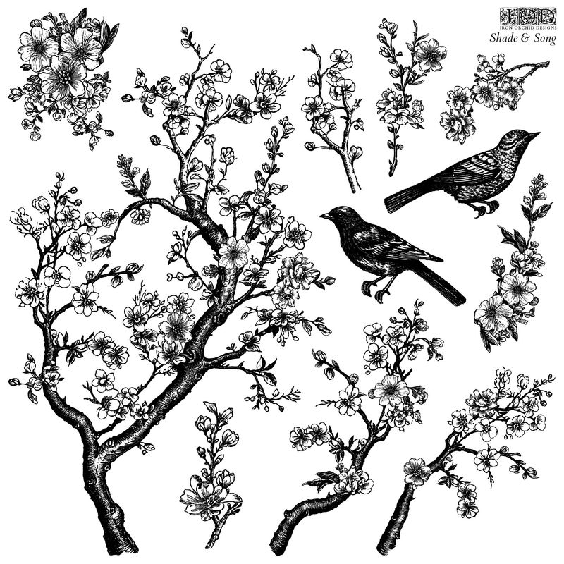 Shade & Song Decor Stamp by Iron Orchid Design, IOD