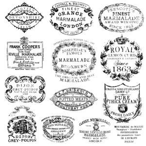 “Crockery" Decor Stamp by Iron Orchid Design, IOD