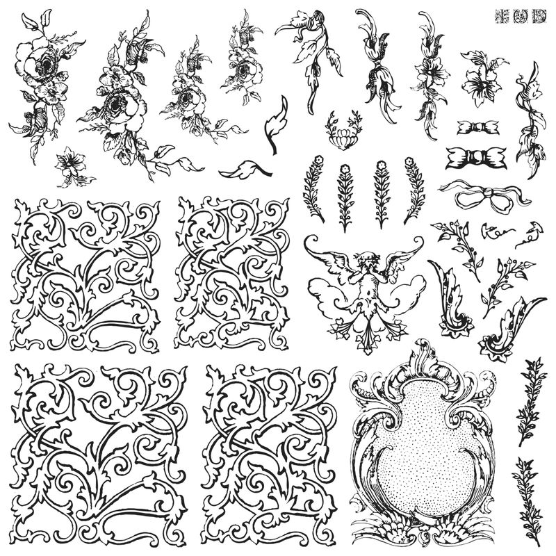 Alphabellies Decor Stamp by Iron Orchid Design, IOD