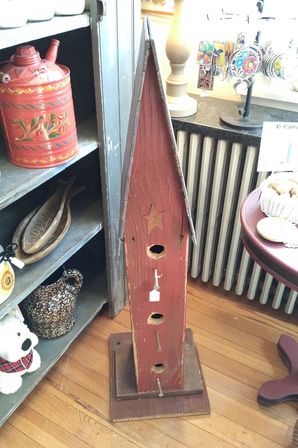 Large Red Bird House