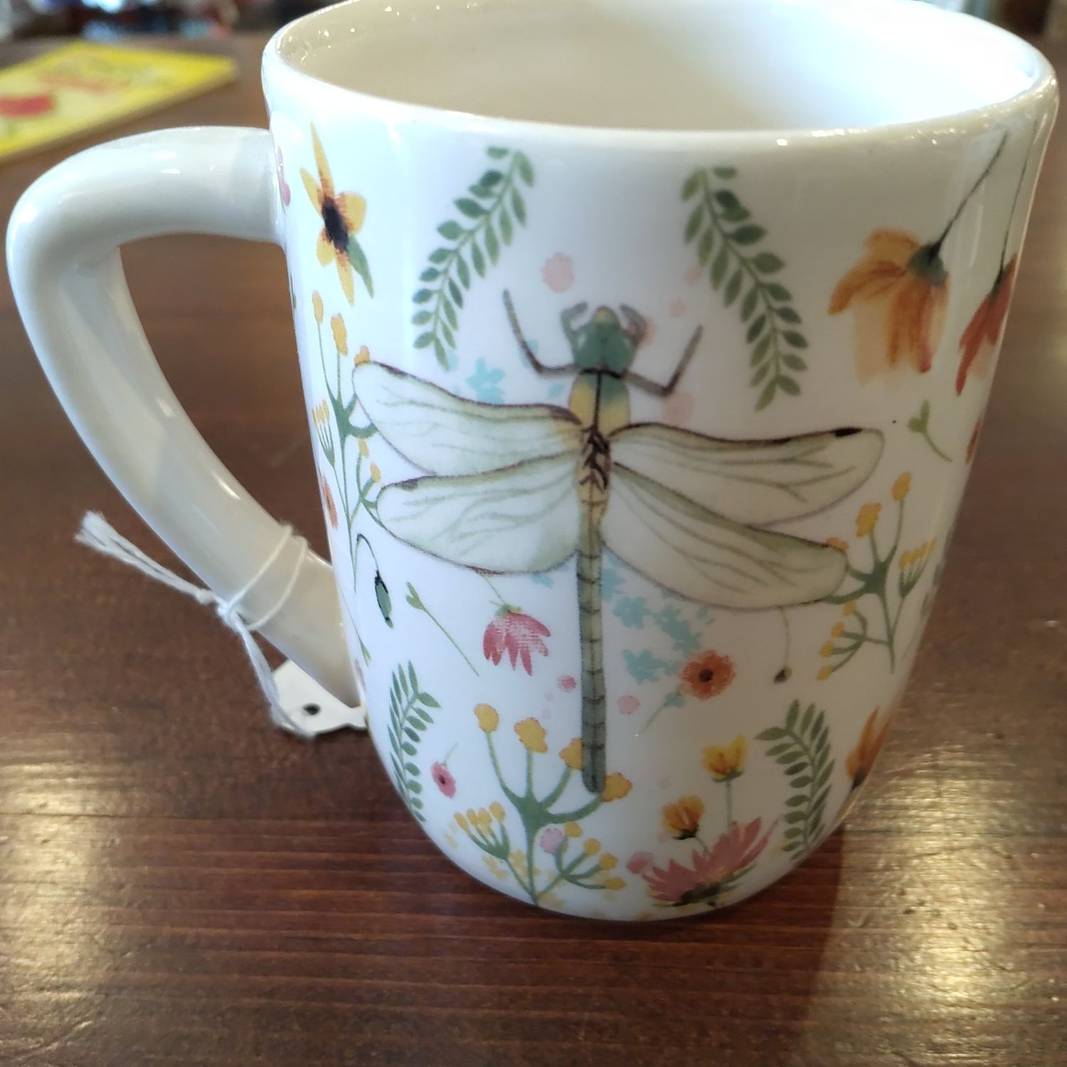 Dragonfly Floral Cup