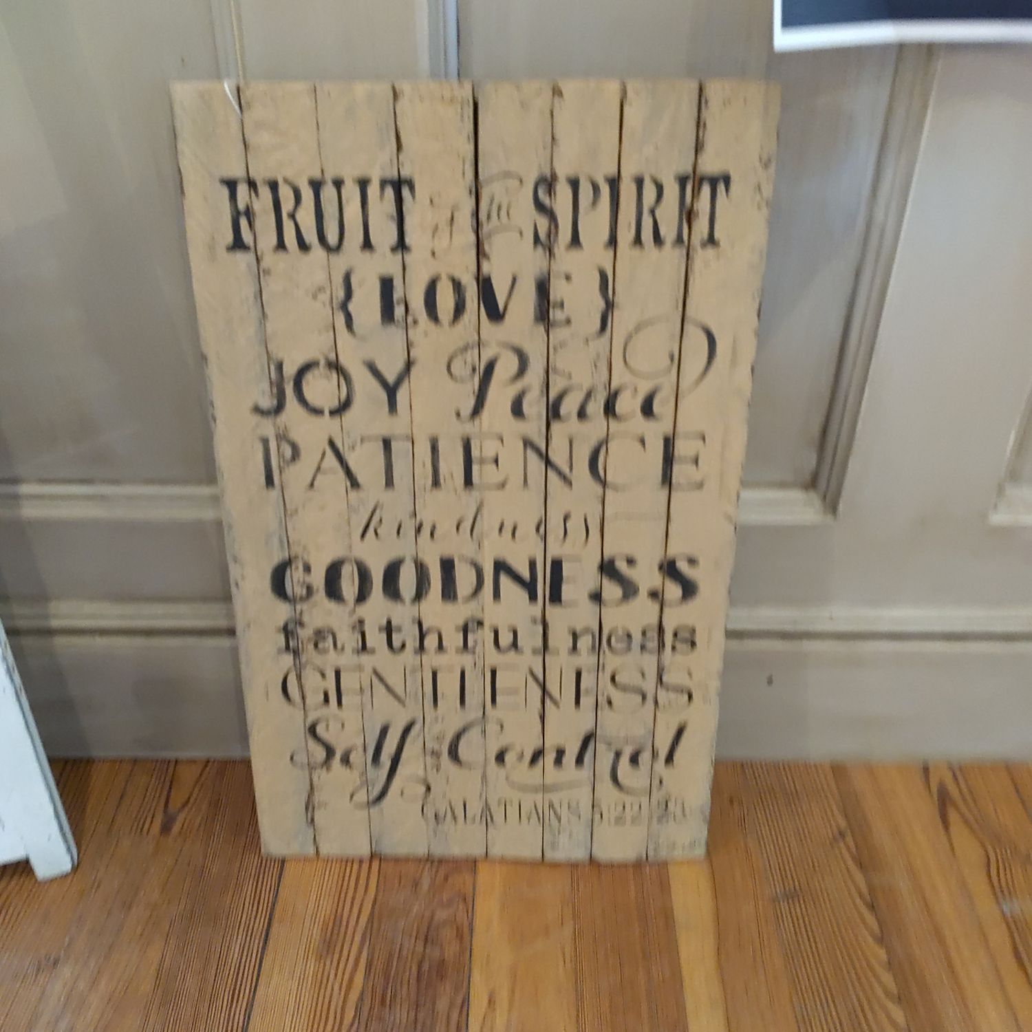 Fruit Of The Spirit Sign