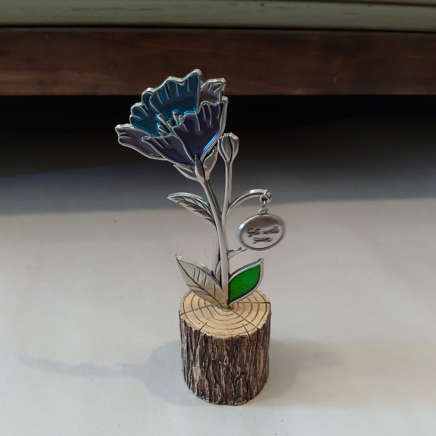 Get Well Soon Flower On Stump 