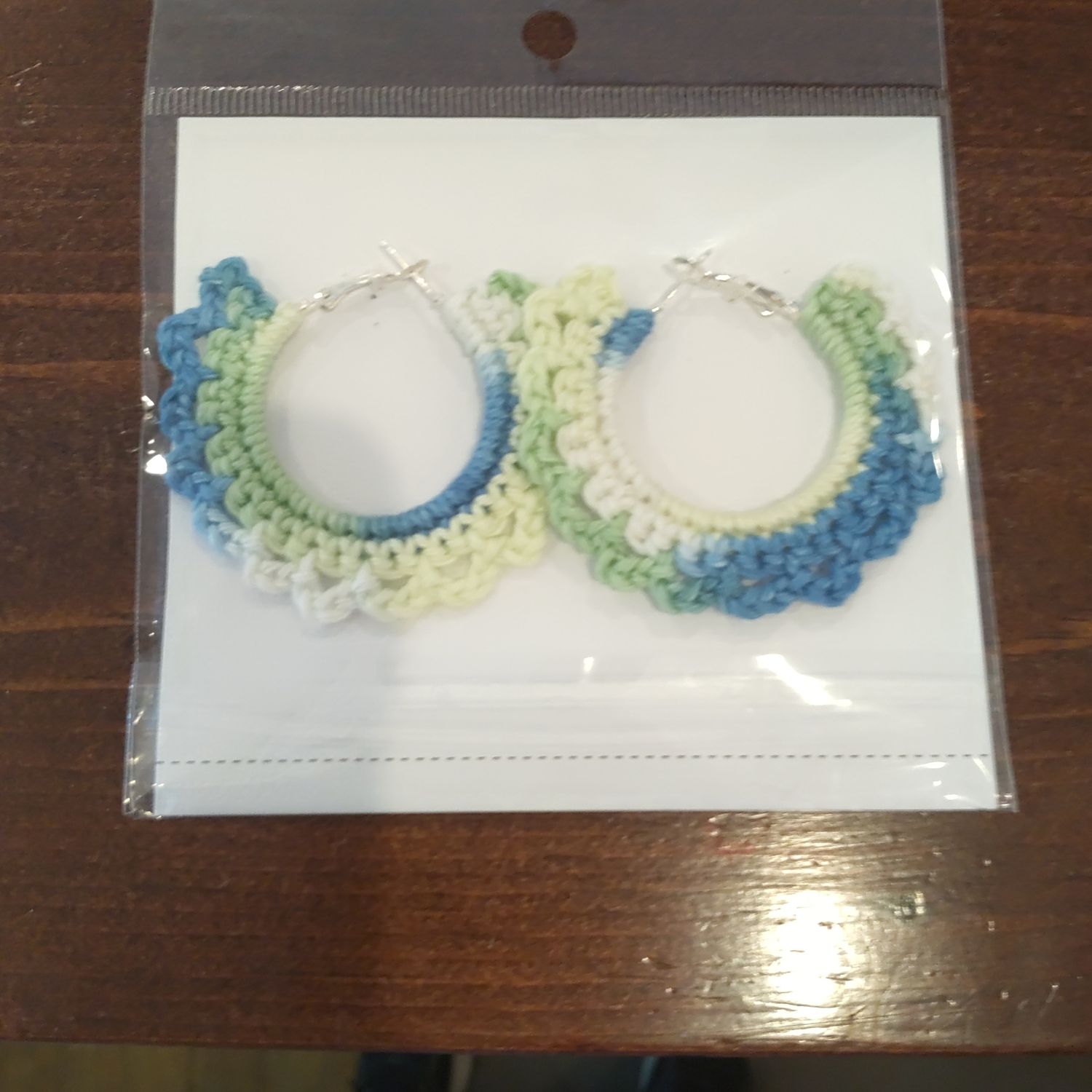 LD Hand Crocheted Earrings Multi
