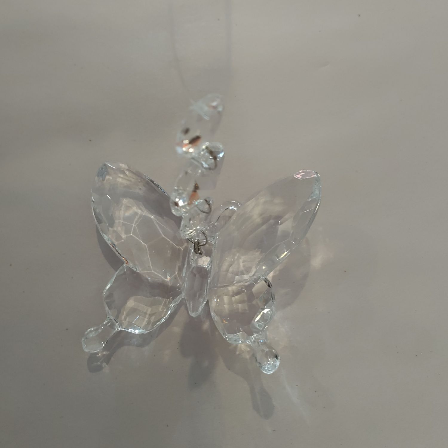 Clear Butterfly With Prisms