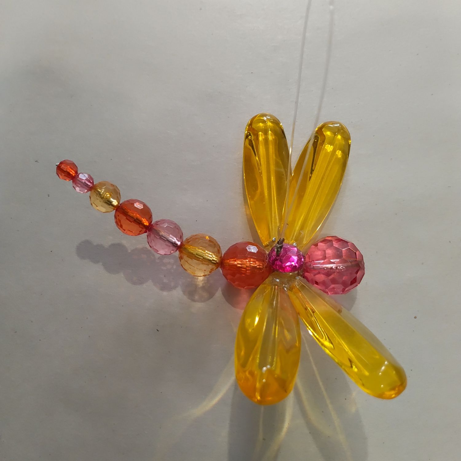 Yellow & Pink Dragonfly