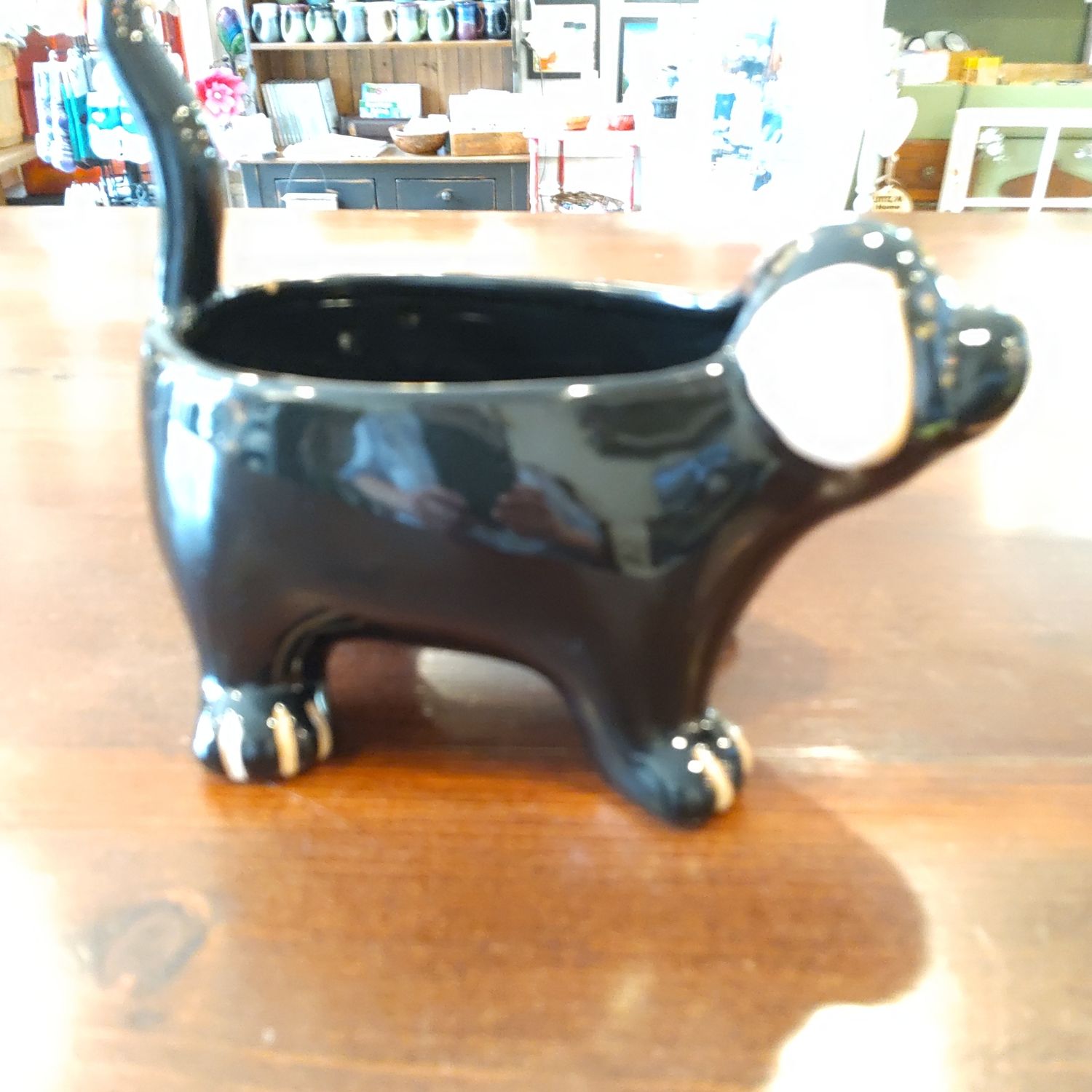 Black Dog Planter