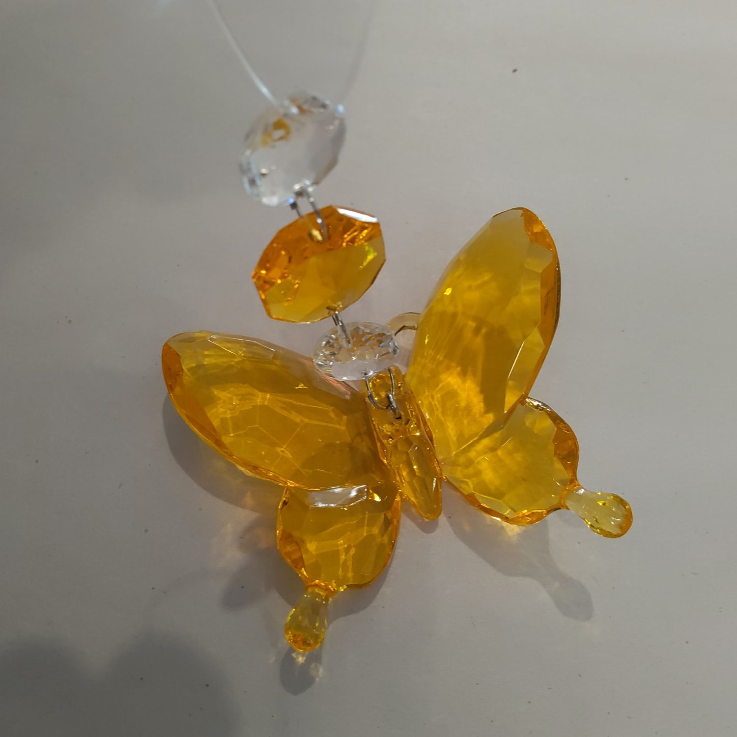 Yellow Butterfly With Prisms