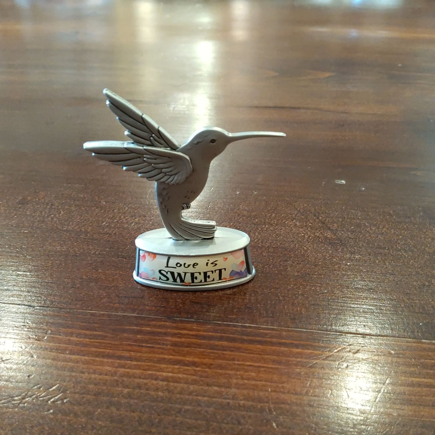 Love Is Sweet Hummingbird Paper Weight