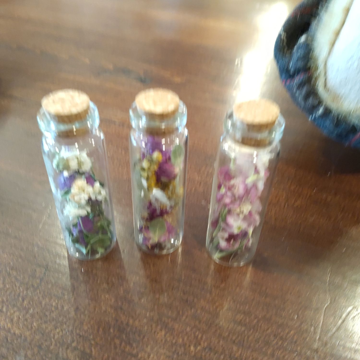 Glass Jar Dried Flower