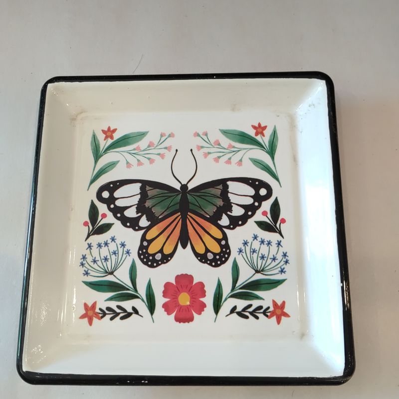 Butterfly Floral Plate 