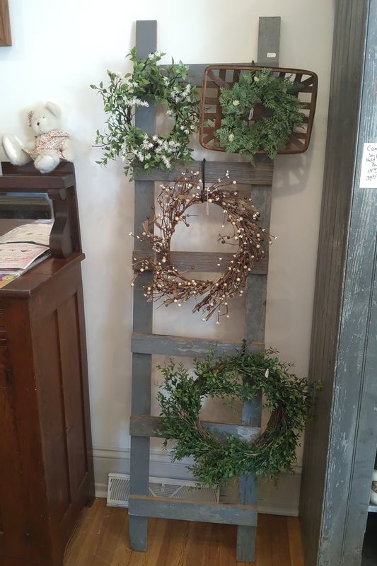 Gray Wooden Ladder