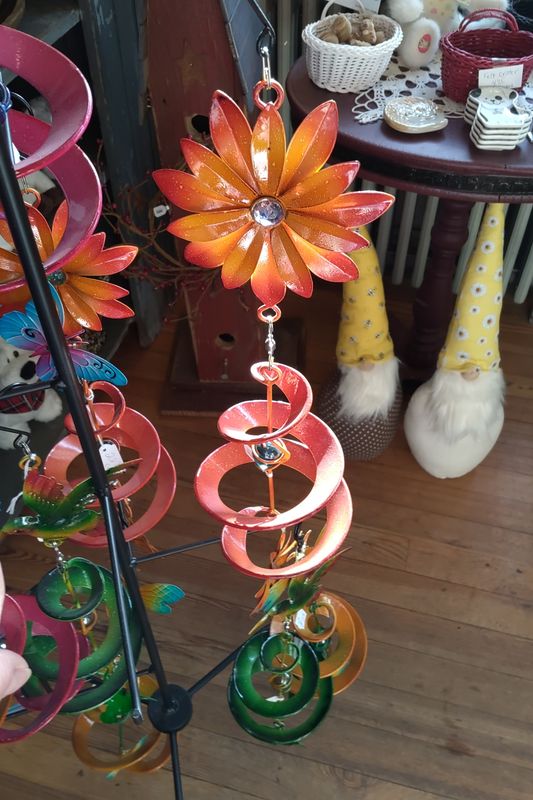 Sunflower Wind Spinner Orange
