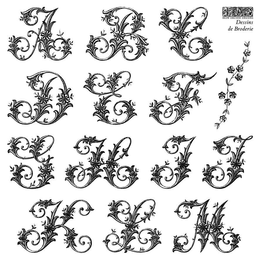 Dessins de Broderie Labels 6x6 Stamp