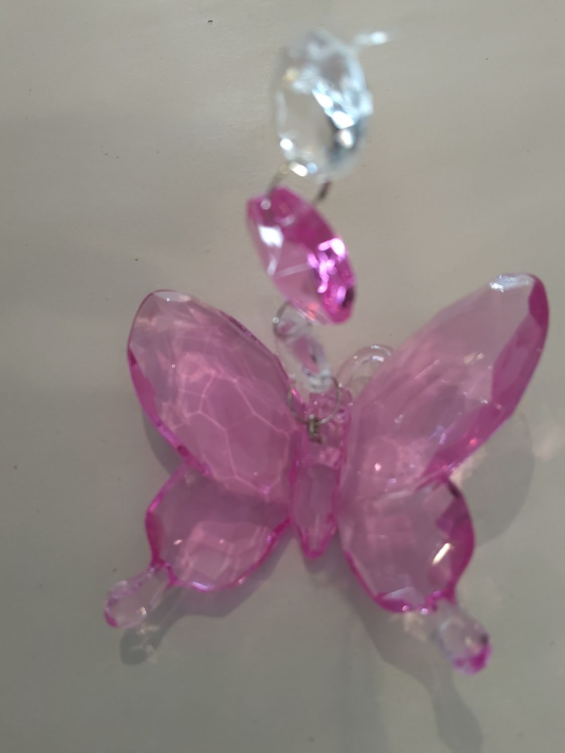 Pink Butterfly With Prisms