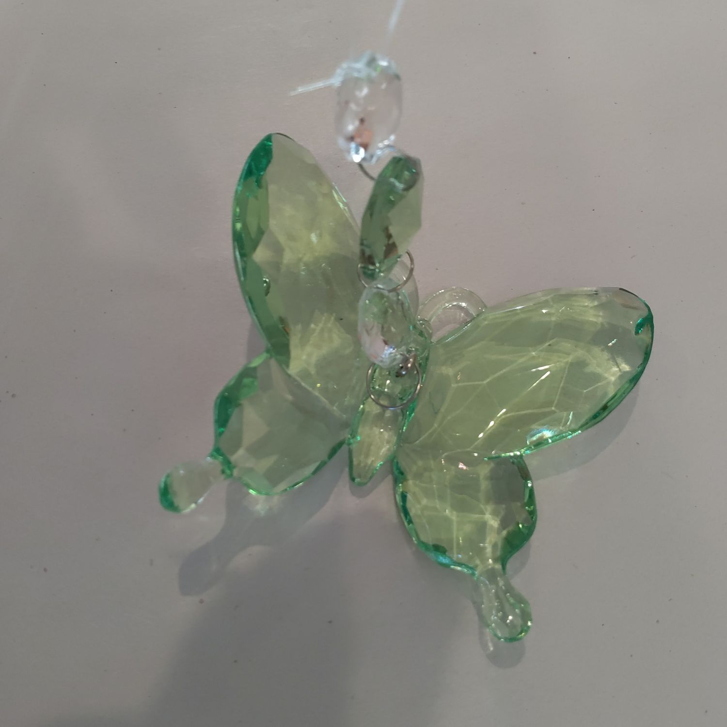Green Butterfly With Prisms
