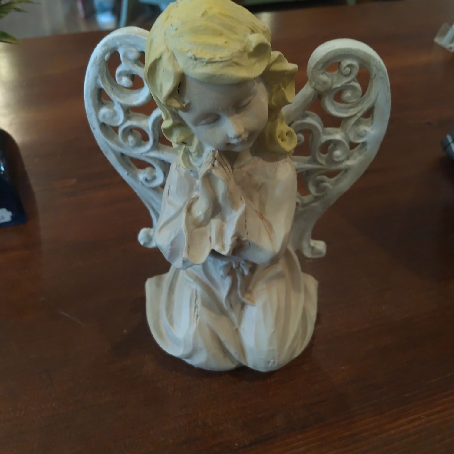 Kneeling Blonde Angel