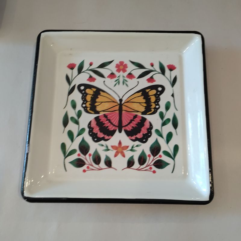 Butterfly Floral Plate
