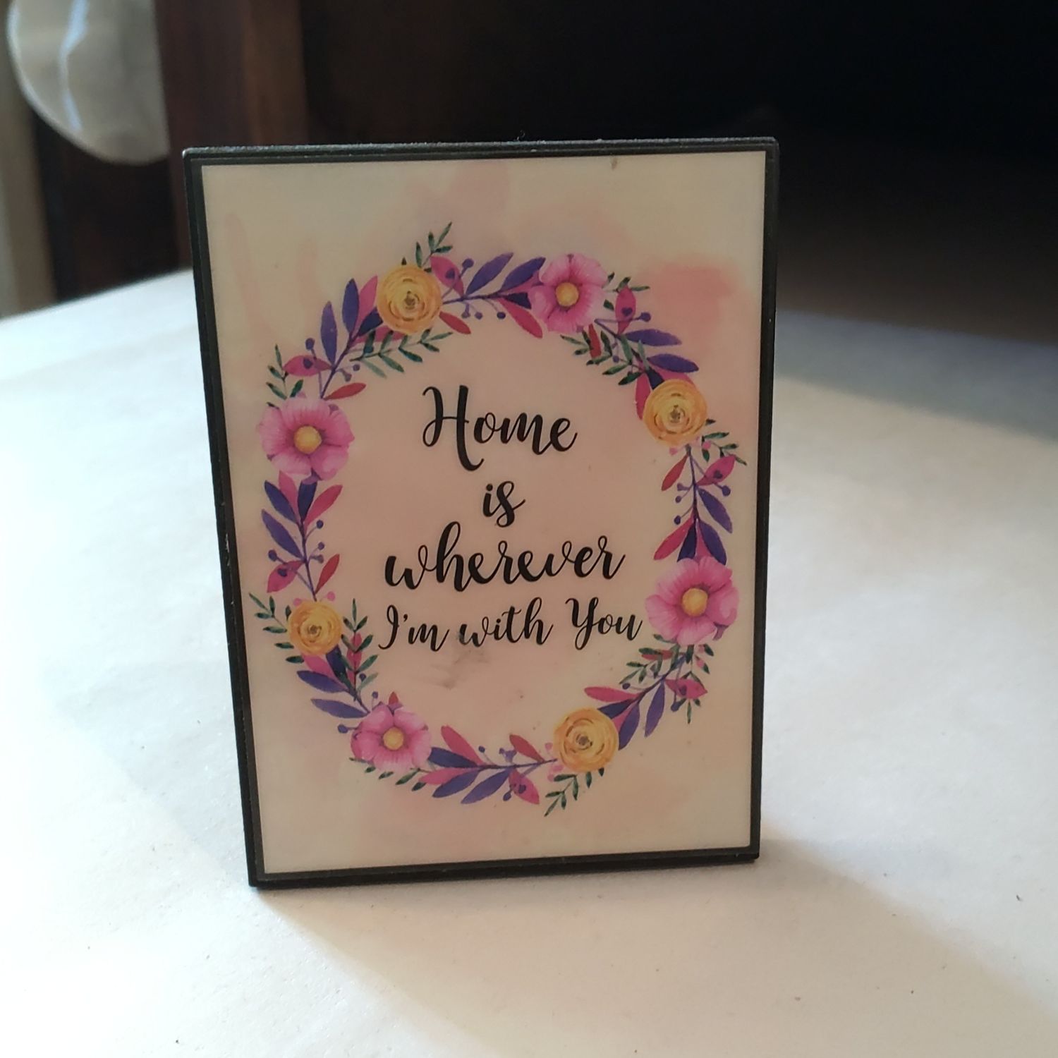 Home Is Wherever I'm With You Floral Stand