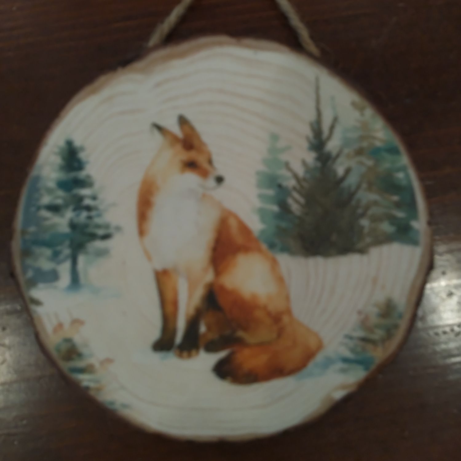 Fox Round Sign