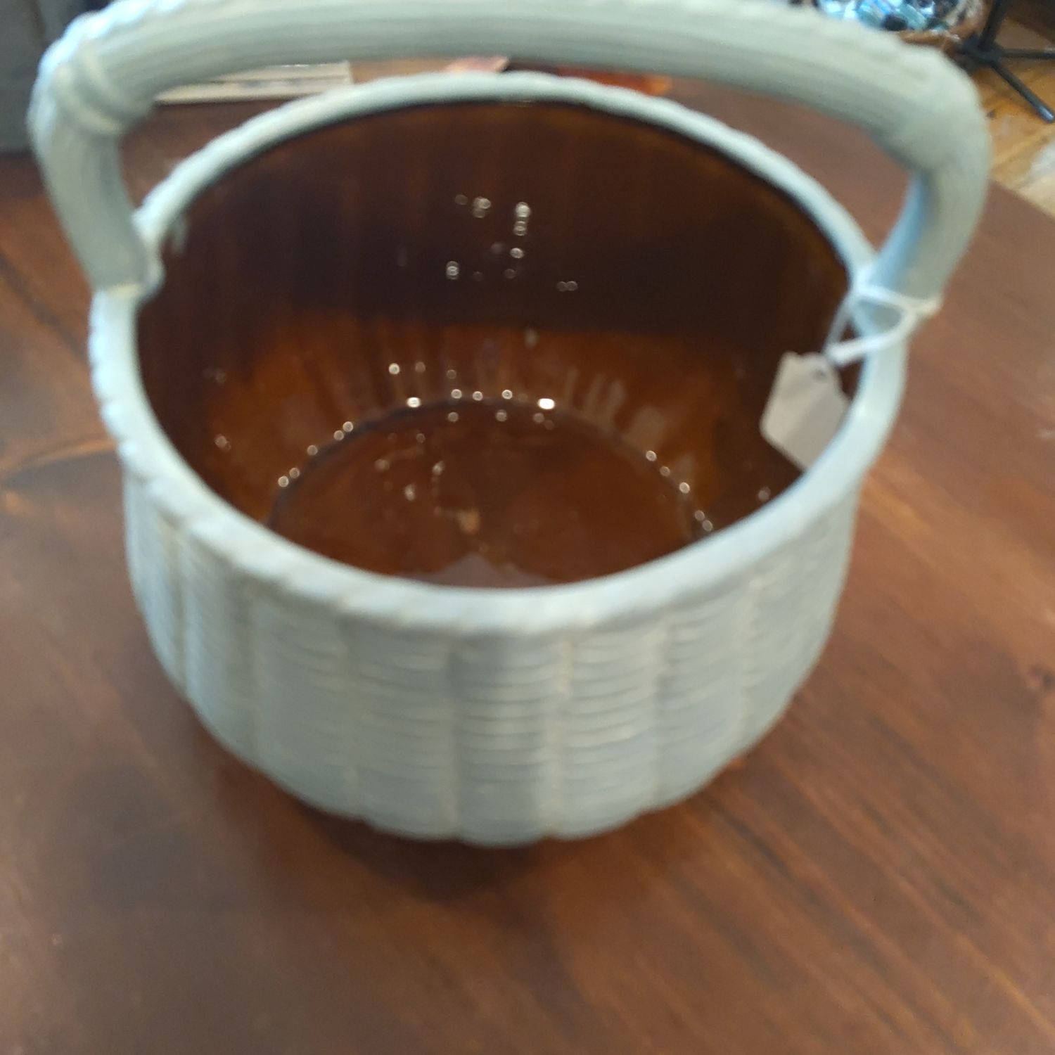 Blue Basket Pot