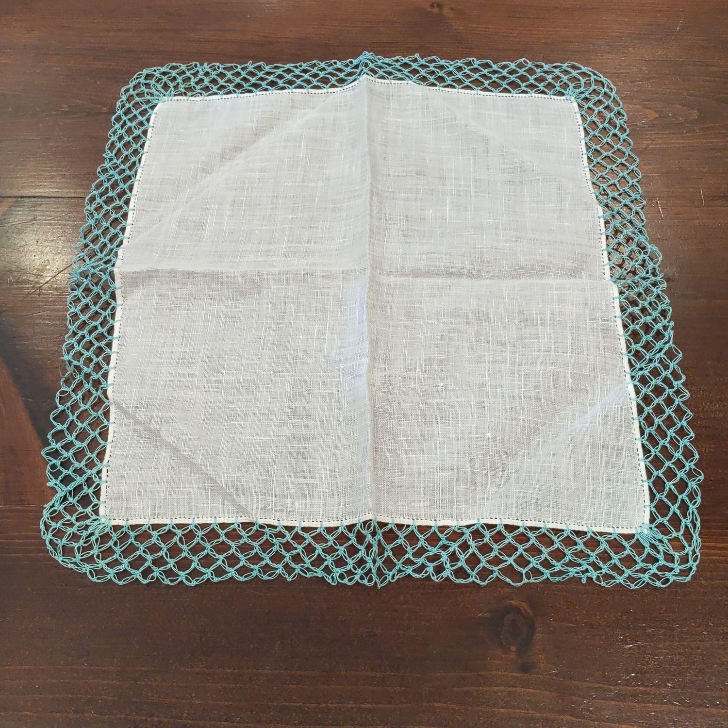 Turquoise Lace Doily