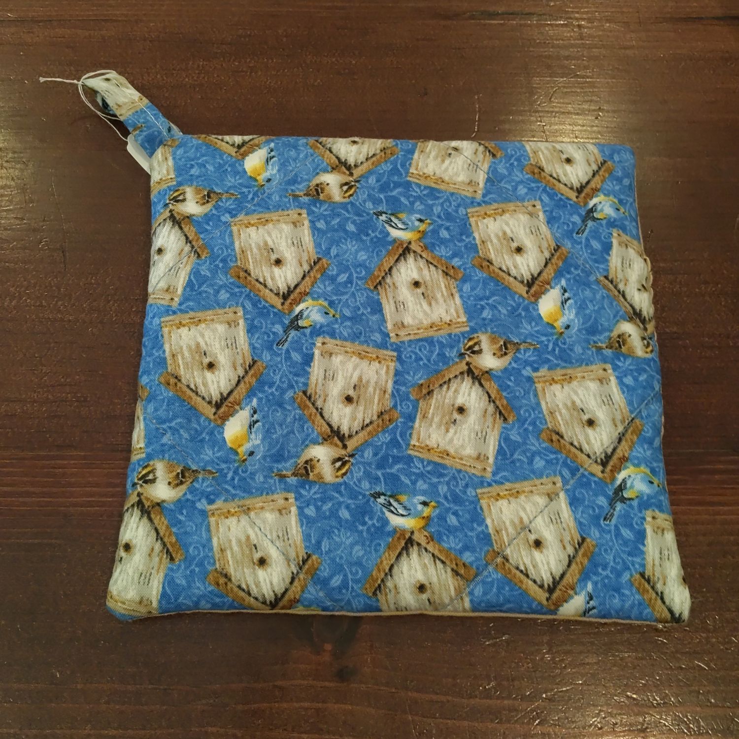 Bird Houses Reversible Hot Pad