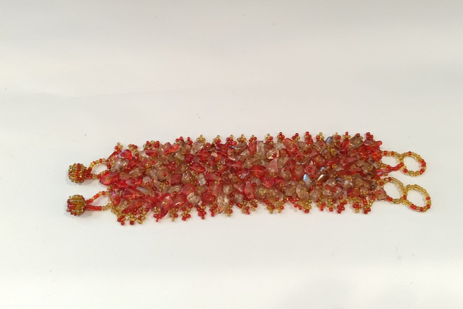 Red Beaded Bracelet 
