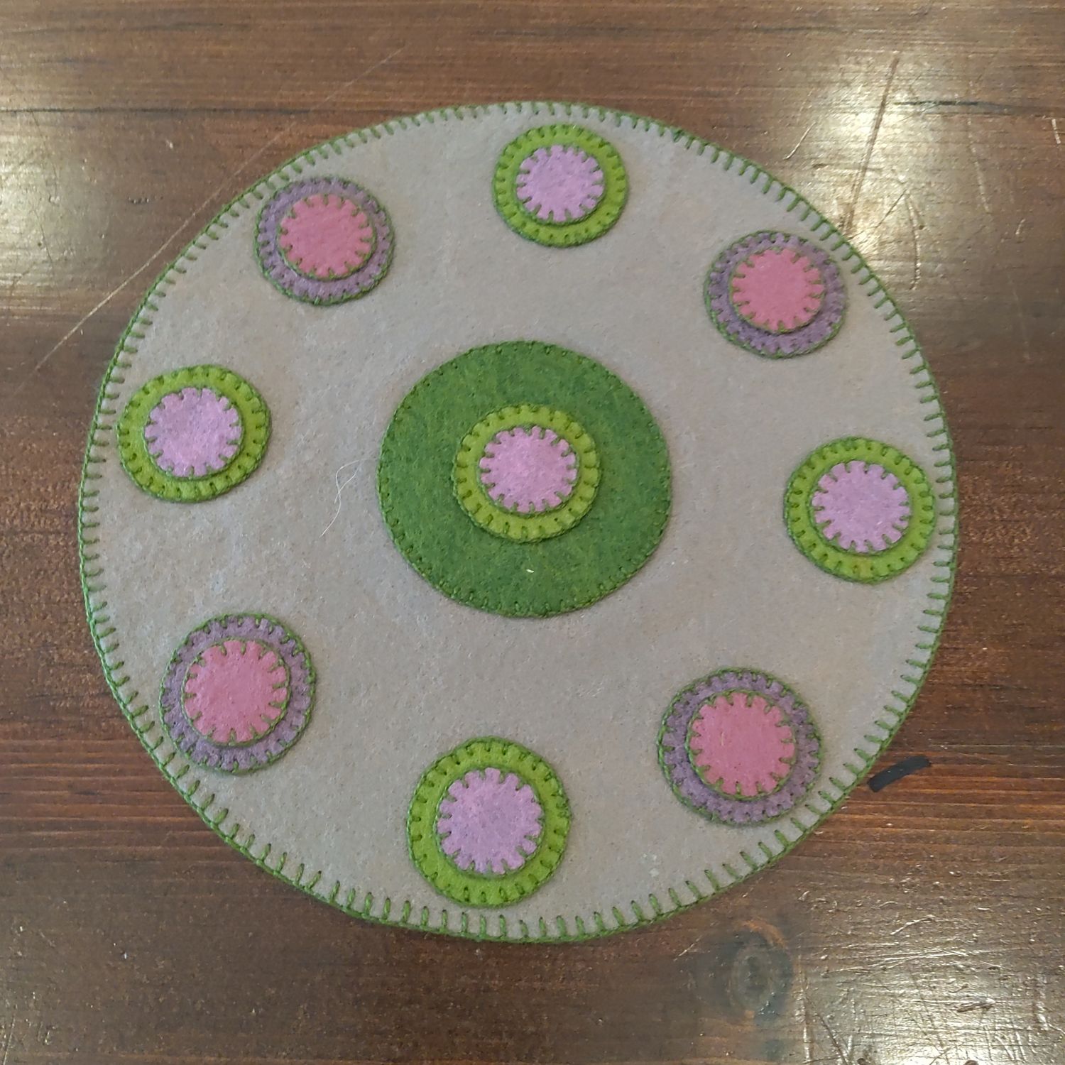 Felt Multi-Color Doily