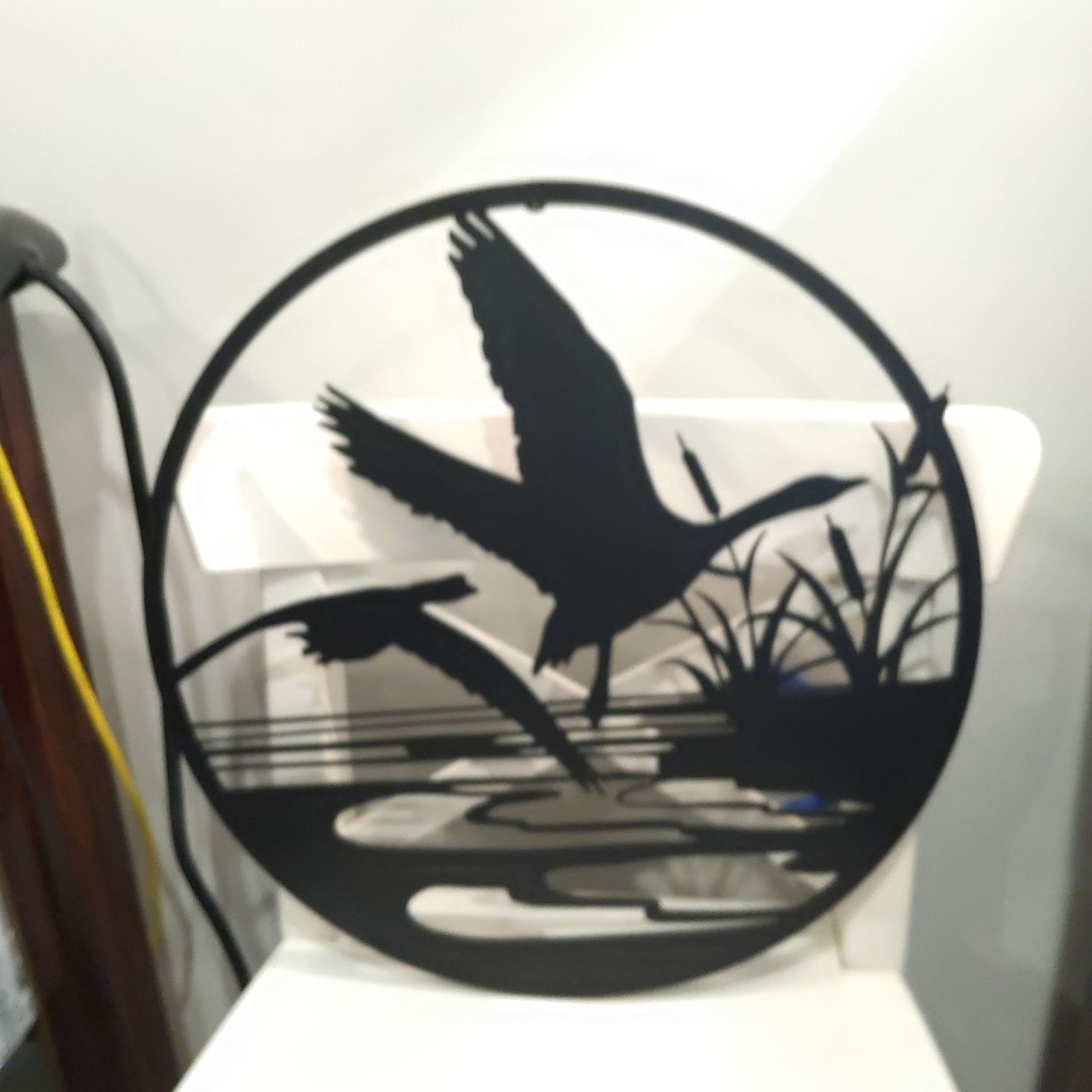 Cut Metal Geese In Flight