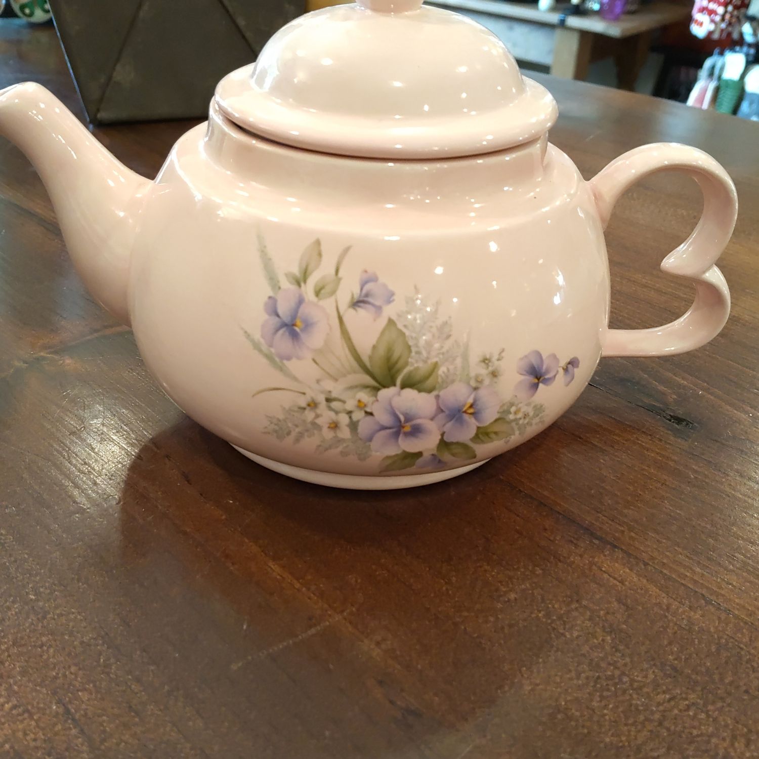 Sm Pink Teapot
